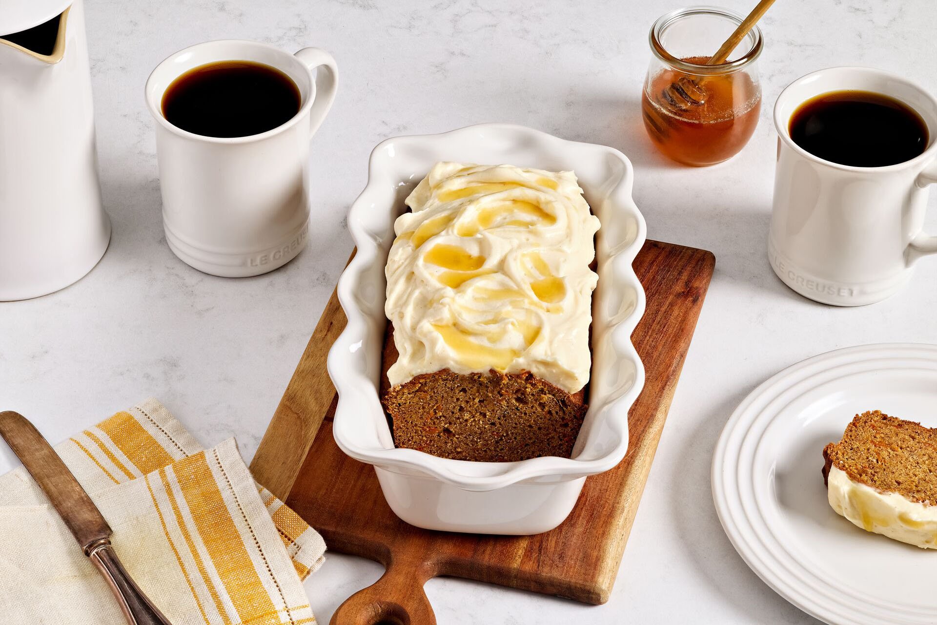 Browned Butter Carrot Cake with Honey Cream Cheese Buttercream